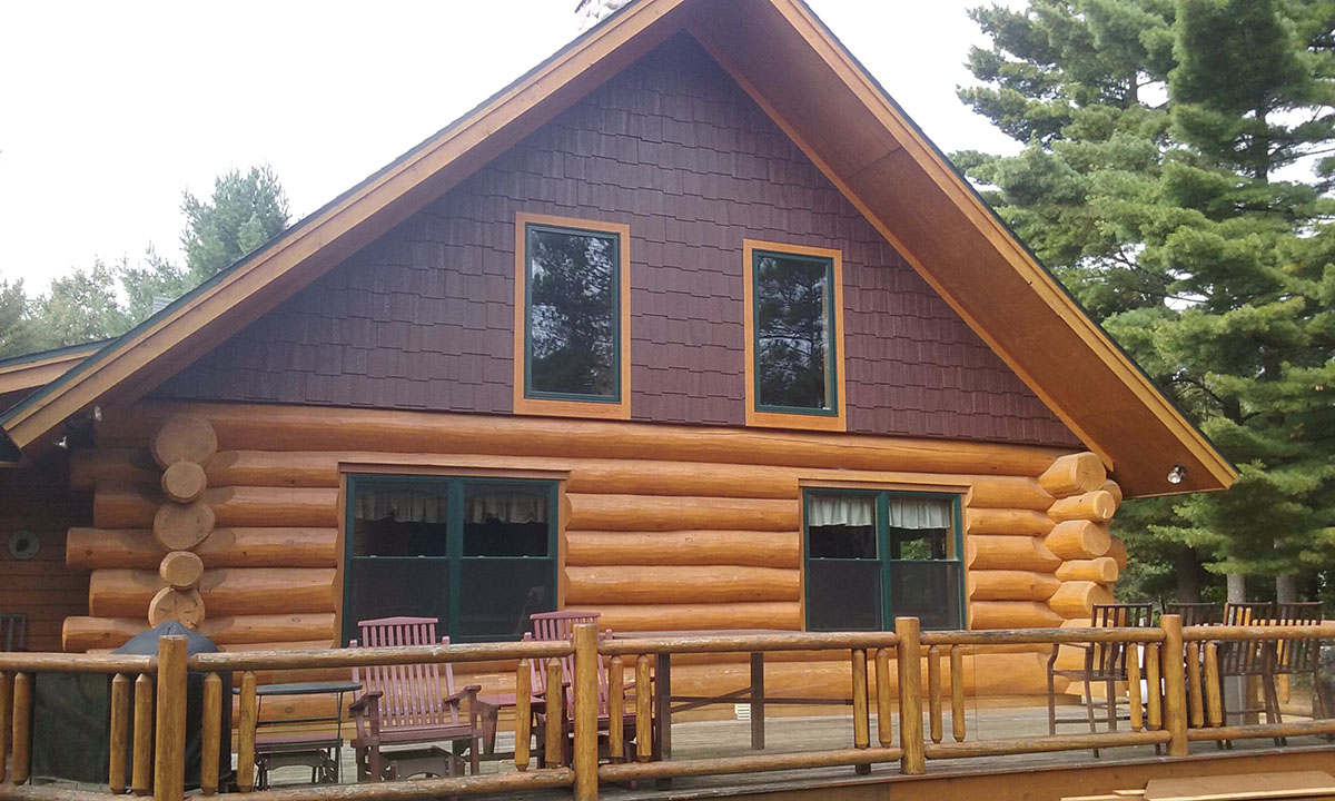 Finished siding and trim